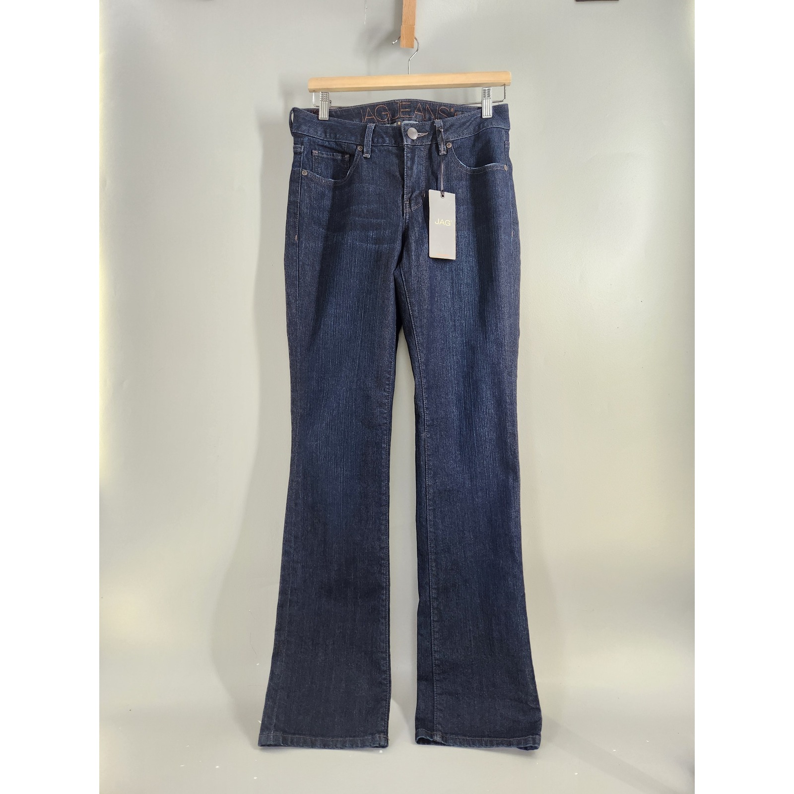 Jag Jeans Bootcut Women 6 Dark Wash Indigo Low Rise Stretch Denim Classic